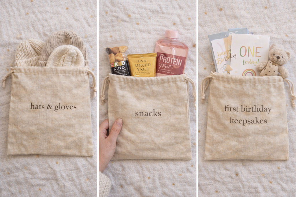 Cotton Essentials bag, Neutral drawstring storage for everyday, personalised to your lifestyle BySparkes