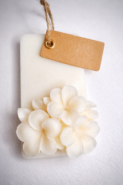 Scented Soy Wax Tag | Hanging Wax Melt for Wardrobe, Drawer & Linen Cupboard | Floral Wax Sachet | Handmade Gift