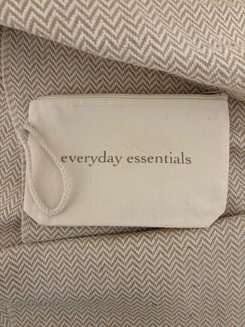 Cotton Canvas Zip Pouch, Everyday Essentials Bag