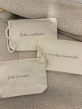 Cotton Canvas Zip Pouch, Everyday Essentials Bag