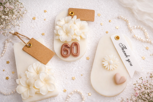 Scented Soy Wax Tag | Hanging Wax Melt for Wardrobe, Drawer & Linen Cupboard | Floral Wax Sachet | Handmade Gift